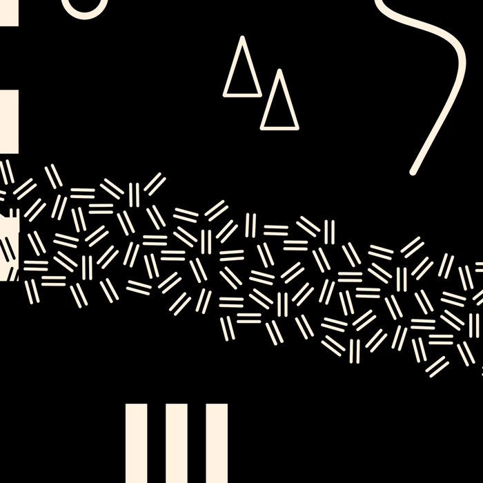 Memphis Redux New 80s Geometric Abstract Pattern in Black and Almond Cream Coffee Mug Gallery Image 2