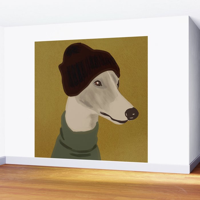 Dog Portrait 4 Wall Mural Gallery Image 2