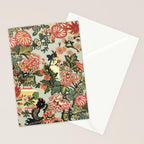 Chinese Dragon Vintage Floral Pattern Stationery Card Gallery Image 2