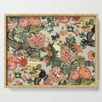 Chinese Dragon Vintage Floral Pattern Serving Tray Gallery Image 1