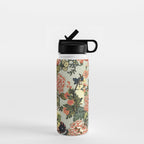 Chinese Dragon Vintage Floral Pattern Water Bottle Gallery Image 1
