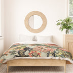 Chinese Dragon Vintage Floral Pattern Duvet Cover Gallery Image 3