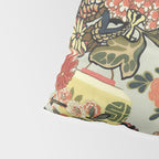 Chinese Dragon Vintage Floral Pattern Pillow Sham Gallery Image 4