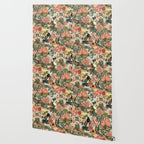 Chinese Dragon Vintage Floral Pattern Wallpaper Gallery Image 2