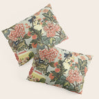 Chinese Dragon Vintage Floral Pattern Pillow Sham Gallery Image 3