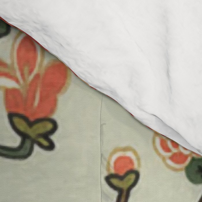 Chinese Dragon Vintage Floral Pattern Comforter Gallery Image 4