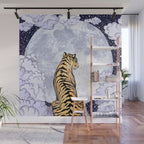 Tiger Moon | Colour Version Wall Mural Gallery Image 1