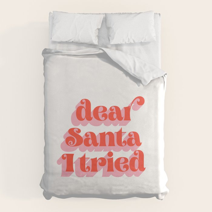 Dear Santa I tried Duvet Cover Gallery Image 1