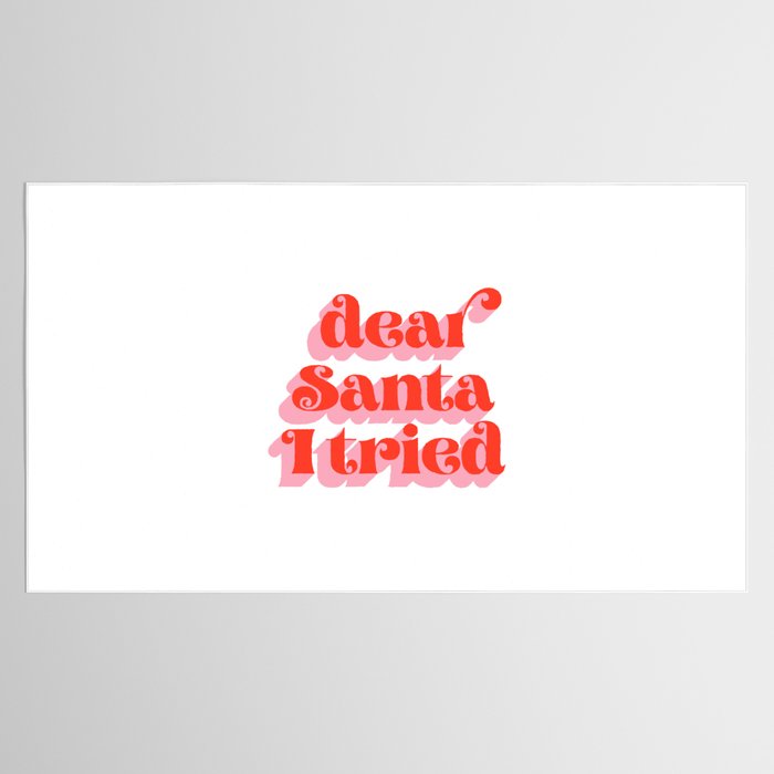 Dear Santa I tried Tablecloth Gallery Image 2