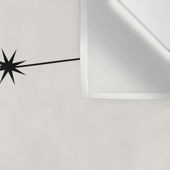 Aquarius Zodiac Star Constellation Line Art White Wall Tapestry Gallery Image 3