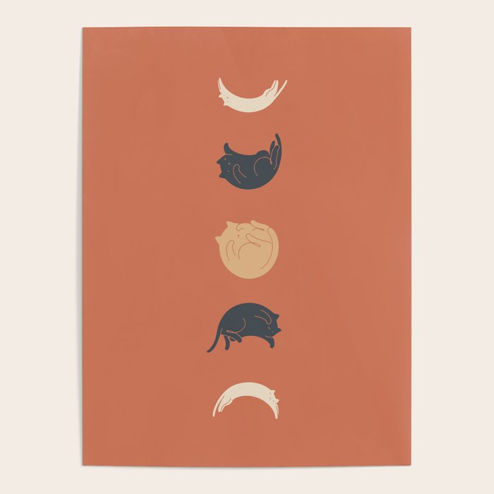 Cat Landscape 61: Meow Phases 2 Poster Gallery Image 4