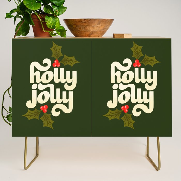 Holly Jolly Lettering Credenza Gallery Image 1