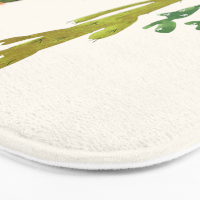 Hedgehog and Cactus (incognito) Bath Mat Gallery Image 3