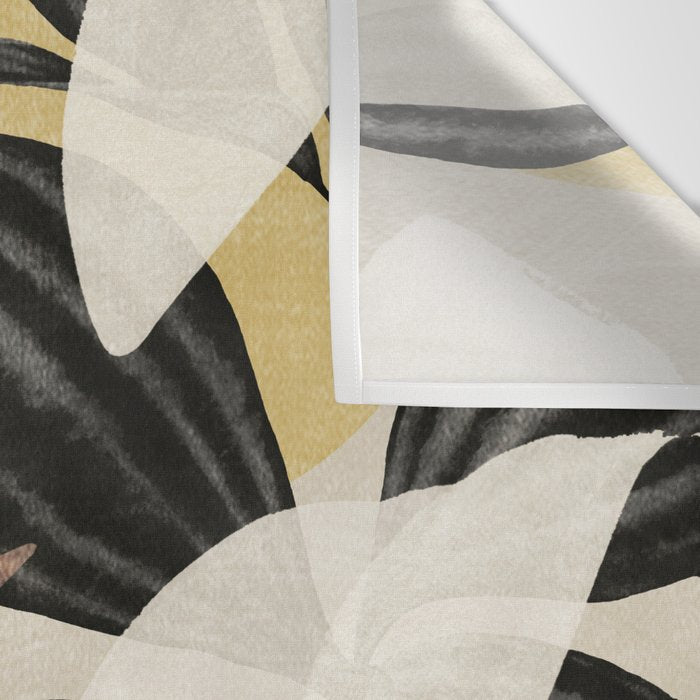 Minimal Abstract Art Tropical Leaves 2 Wall Tapestry Gallery Image 3