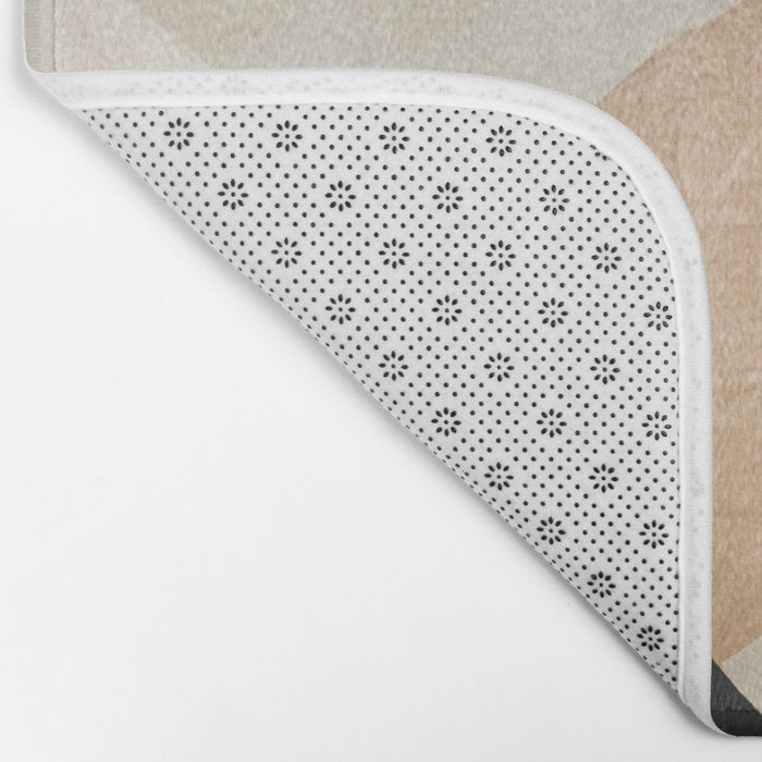 Minimal Abstract Art Tropical Leaves 2 Bath Mat Gallery Image 2