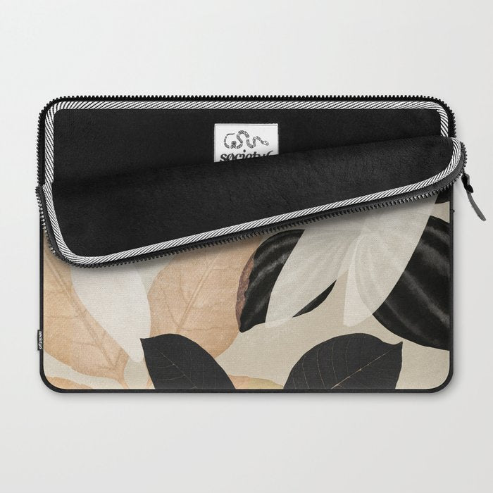 Minimal Abstract Art Tropical Leaves 2 Laptop Sleeve Gallery Image 2