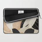 Minimal Abstract Art Tropical Leaves 2 Laptop Sleeve Gallery Image 2