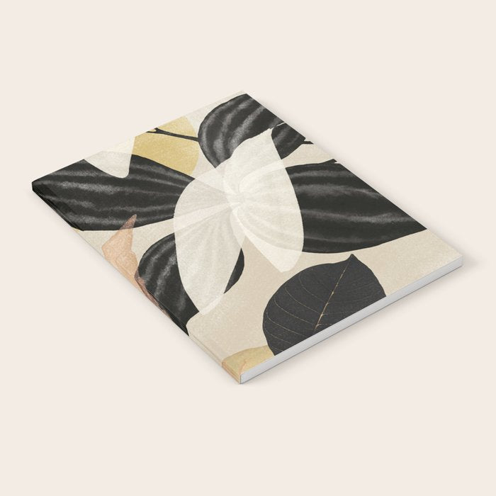 Minimal Abstract Art Tropical Leaves 2 Notebook Gallery Image 1