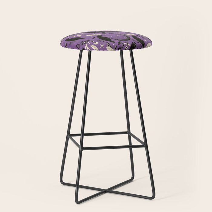 Raven Tarot Purple  Stool Gallery Image 1