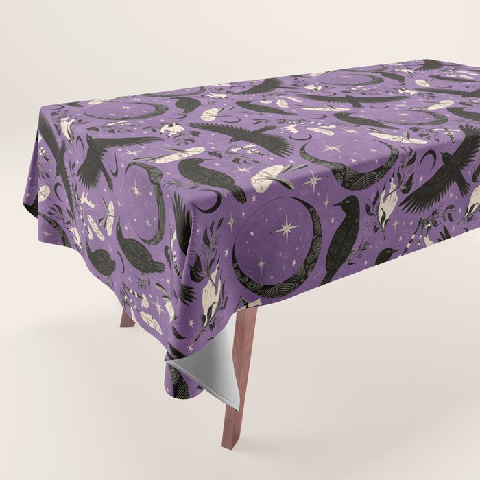 Raven Tarot Purple  Tablecloth Gallery Image 1