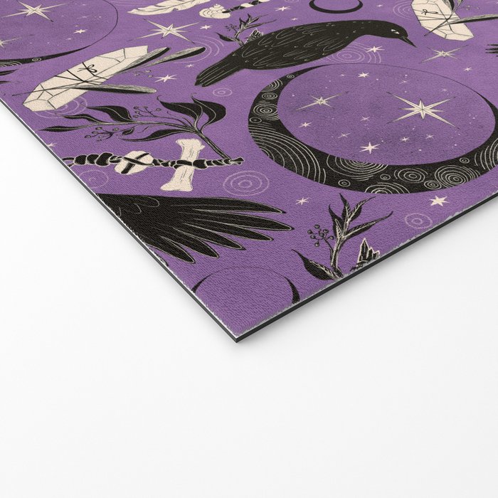 Raven Tarot Purple  Welcome Mat Gallery Image 2
