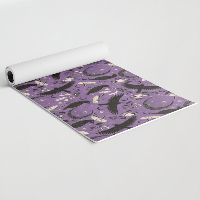Raven Tarot Purple  Yoga Mat Gallery Image 2