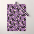 Raven Tarot Purple  Wrapping Paper Gallery Image 1