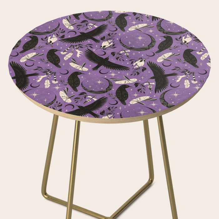 Raven Tarot Purple  Side Table Gallery Image 2
