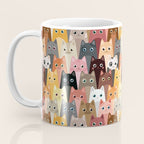 Cats Pattern Coffee Mug Gallery Image 3