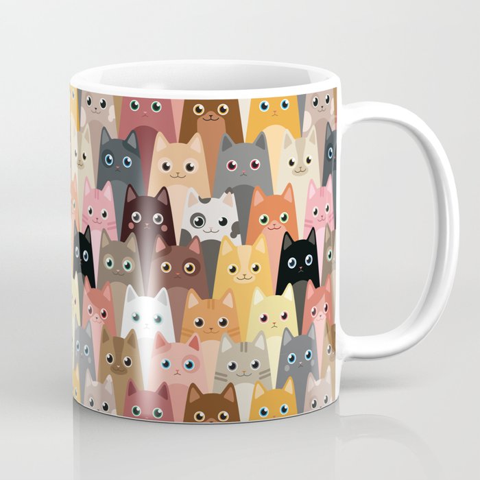 Cats Pattern Coffee Mug Gallery Image 1