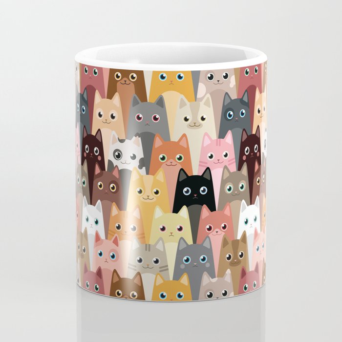 Cats Pattern Coffee Mug Gallery Image 4