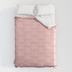 C'est La Vie French Pink Hand Lettering Duvet Cover Gallery Image 6