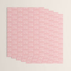 C'est La Vie French Pink Hand Lettering Wrapping Paper Gallery Image 3