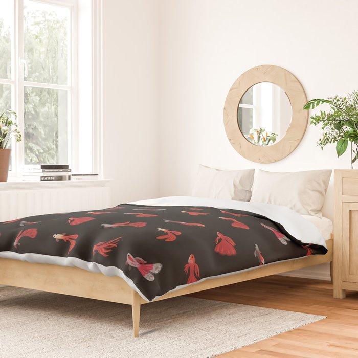 Red guppy Duvet Cover Gallery Image 2