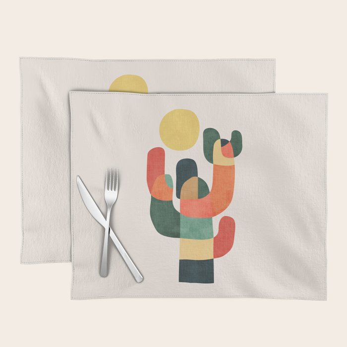 Cactus in the desert Placemat Gallery Image 1