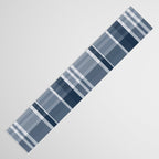 Blue Plaid Pattern, Geometric Art Table Runner Gallery Image 3