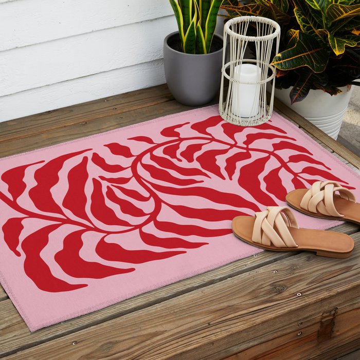 Wild Ferns: Wine Edition Outdoor Rug Gallery Image 2