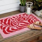 Wild Ferns: Wine Edition Outdoor Rug Gallery Image 2