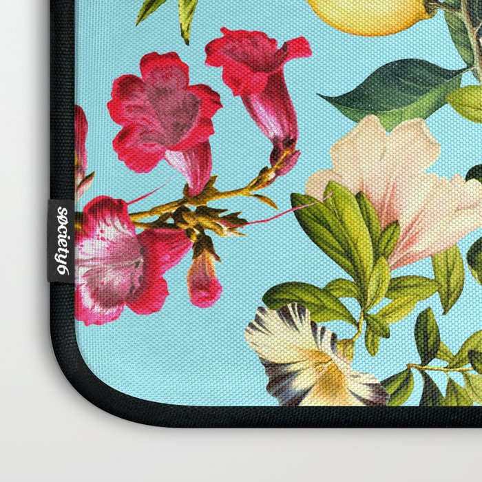 Lemon and Leaf Pattern IV Laptop Sleeve Gallery Image 3