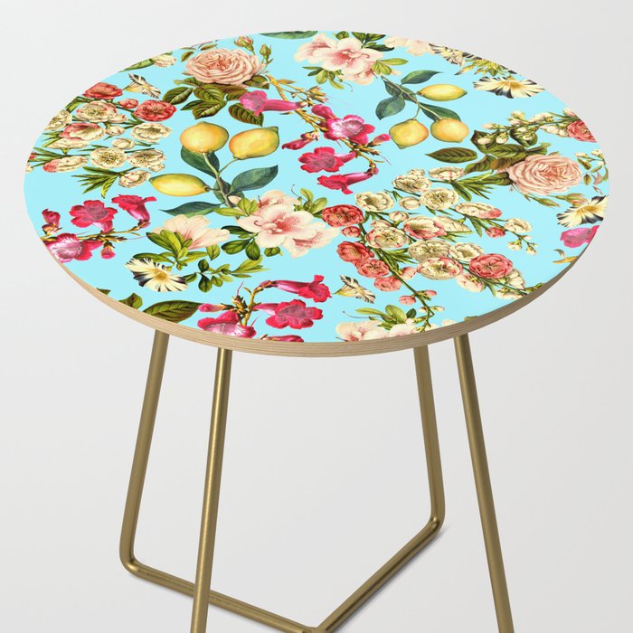 Lemon and Leaf Pattern IV Side Table Gallery Image 2