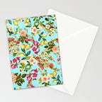 Lemon and Leaf Pattern IV Stationery Card Gallery Image 2