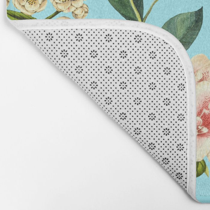 Lemon and Leaf Pattern IV Bath Mat Gallery Image 2