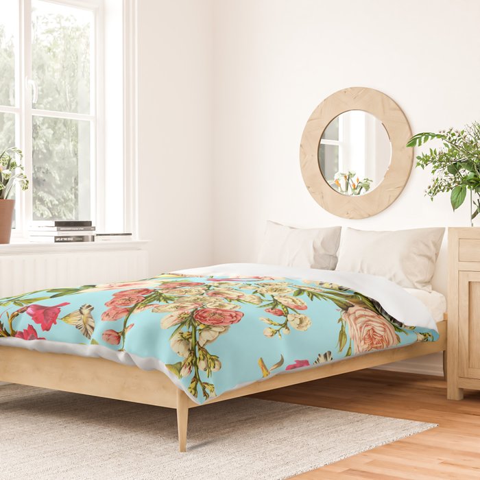 Lemon and Leaf Pattern IV Duvet Cover Gallery Image 2
