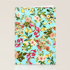 Lemon and Leaf Pattern IV Stationery Card Gallery Image 2