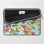 Lemon and Leaf Pattern IV Laptop Sleeve Gallery Image 2