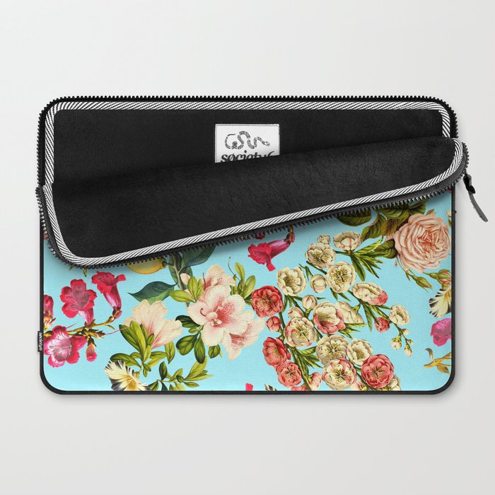 Lemon and Leaf Pattern IV Laptop Sleeve Gallery Image 2