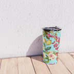 Lemon and Leaf Pattern IV Travel Mug Gallery Image 4