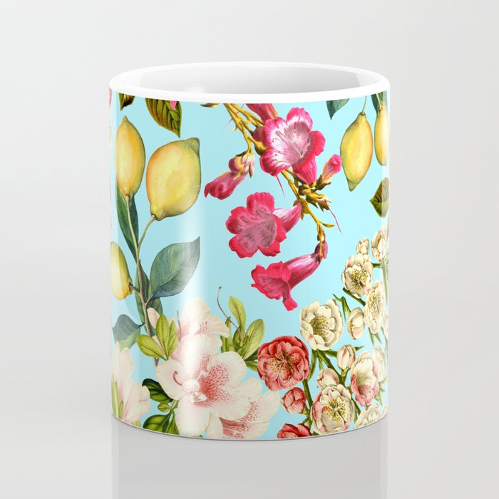 Lemon and Leaf Pattern IV Coffee Mug Gallery Image 4