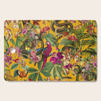Snake Princess Tropical Jungle Vibes Multicolor Yellow Cutting Board Gallery Image 1