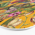 Snake Princess Tropical Jungle Vibes Multicolor Yellow Bath Mat Gallery Image 3